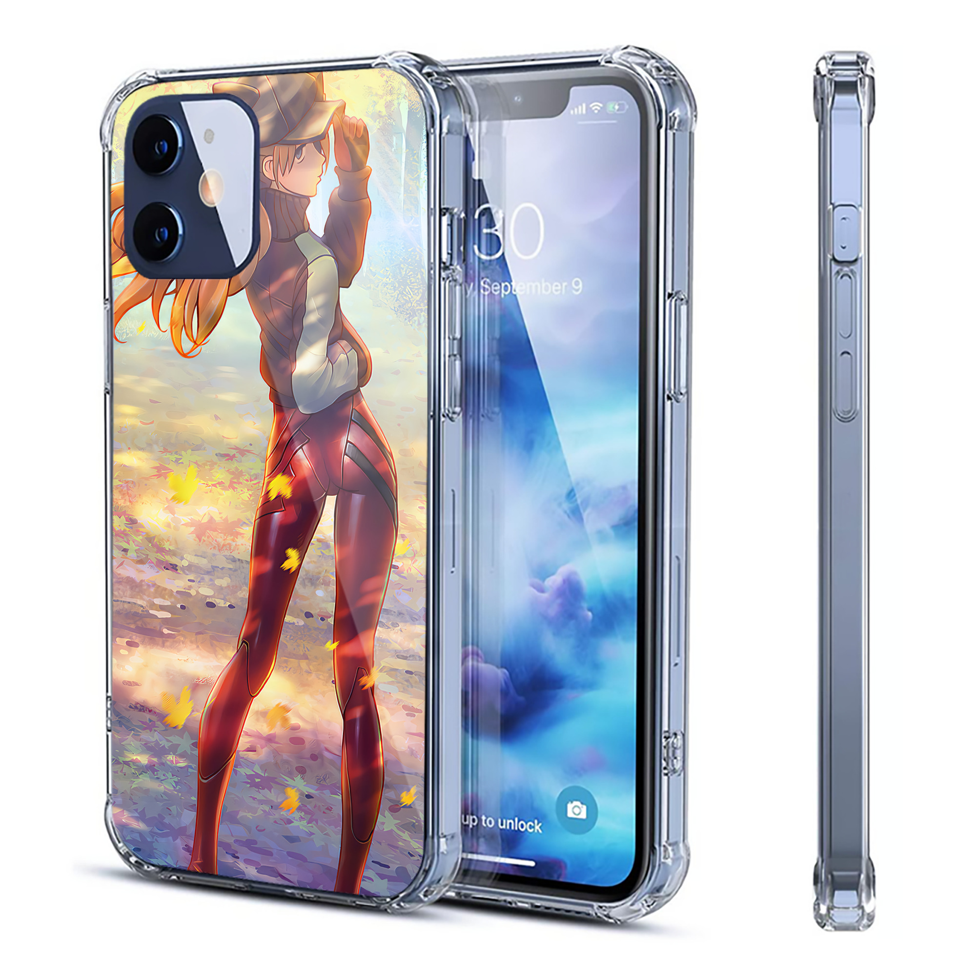 （画像用） EVA 新世紀エヴァンゲリオン 【iPhone 12シリーズ対応】透明スマホケース（クリアソフトケース）